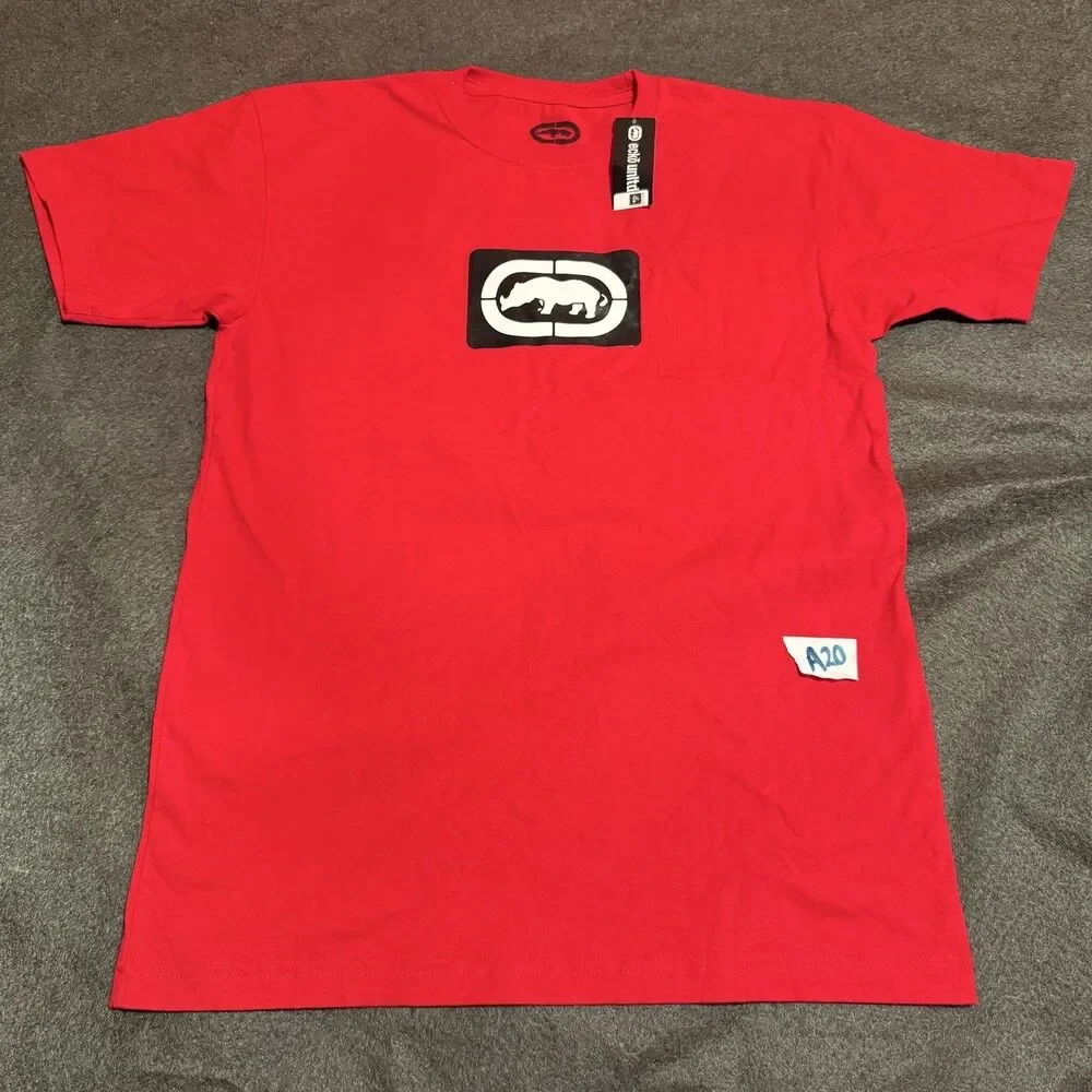 Ecko Unltd Shirt Mens Medium Red Rhino Logo Graphic Tee New With Tags Streetwear